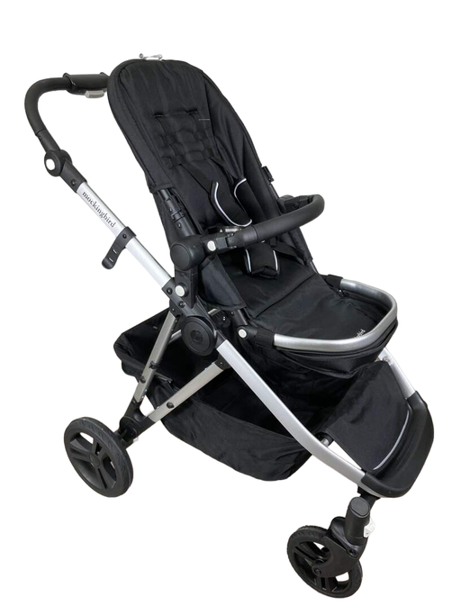 used Mockingbird Single to Double Stroller, 2022, Silver with Black Leather