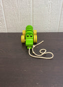 used Plan Toys Wooden Dancing Alligator Push And Pull Toy