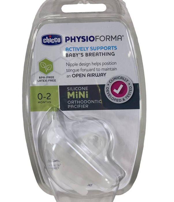 secondhand Chicco PhysioForma Pacifiers 2-Pack, Clear