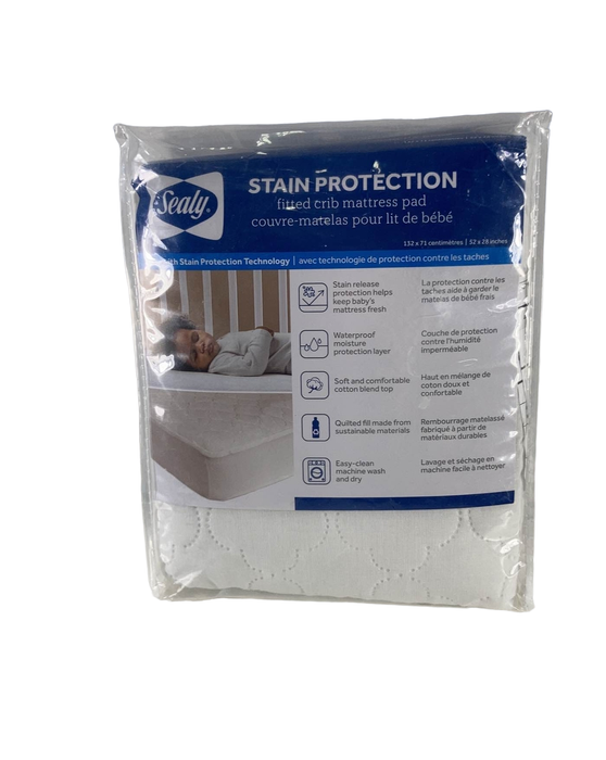 used Sealy Stain Protection Fitted Mattress Pad