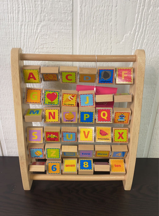 used Hape Wooden Alphabet Abacus