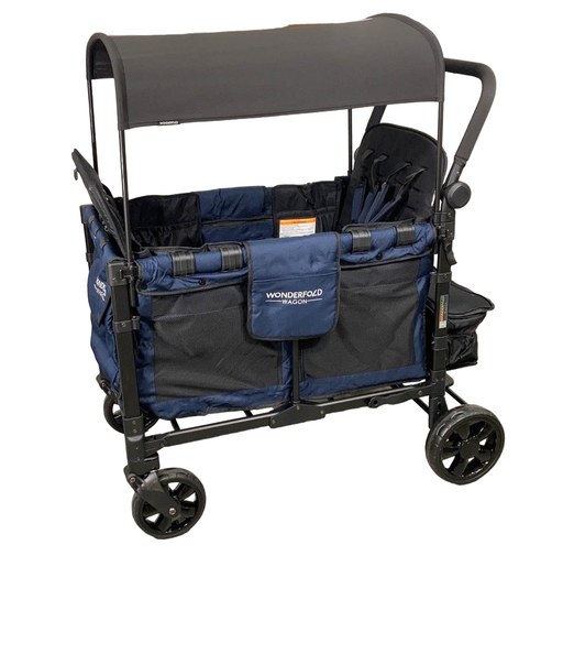 used Wonderfold W4 Multifunctional Quad Stroller Wagon, 2021, Noble Navy