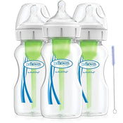 used Dr. Brown's Options+ Anti Colic Wide Neck Bottles, 3-Pack, 9oz