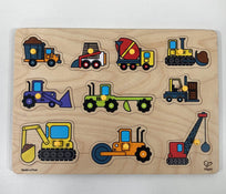 used Hape Toddler Wooden Peg Puzzle