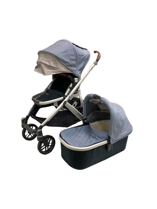 secondhand UPPAbaby VISTA Stroller, Gregory (Blue Melange), 2018