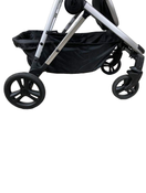 used Mockingbird Single to Double Stroller, 2023, Silver with Black Leather, Watercolor Drops, Sea