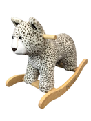 used Pottery Barn Kids Plush Animal Rocker, Snow Leopard