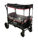 used Wonderfold X2 Push + Pull Double Stroller Wagon, Black, 2021