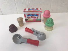 used Melissa & Doug Scoop And Stack Ice Cream Cone Magnetic Pretend Play Set