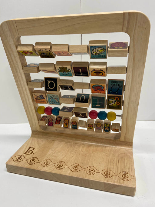 secondhand B. Toys Wood Alphabet Abacus