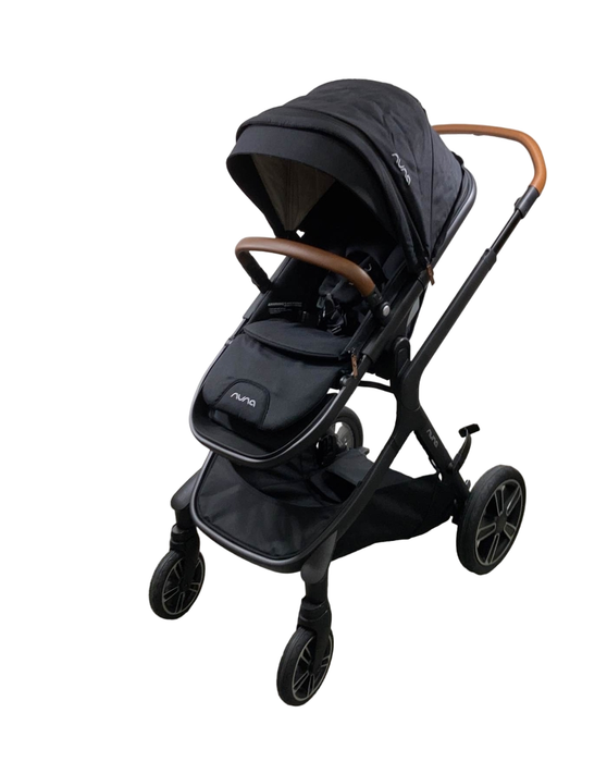 used Nuna Demi Grow Stroller, Black Caviar, 2022