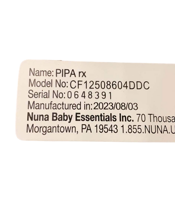 Nuna PIPA rx Infant Car Seat, 2023, Droplet Dot