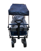 secondhand Wonderfold S4 Push & Pull Premium Utility Folding Wagon with Canopy, S Series, Navy