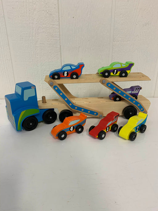 used Melissa & Doug Mega Race-Car Carrier