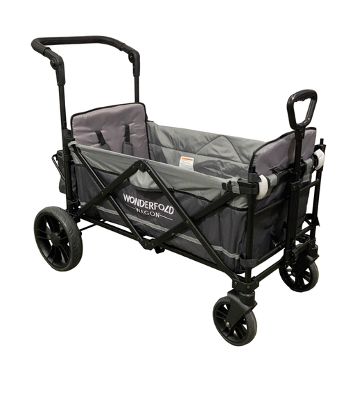 used Wonderfold X2 Push + Pull Double Stroller Wagon, 2022, Stone Gray