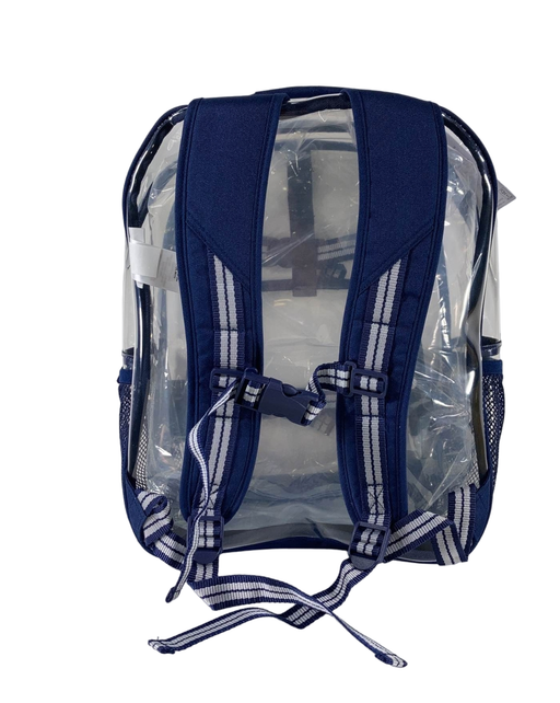 secondhand Pottery Barn Kids Mackenzie Clear Backpack, Clear With Navy Trim