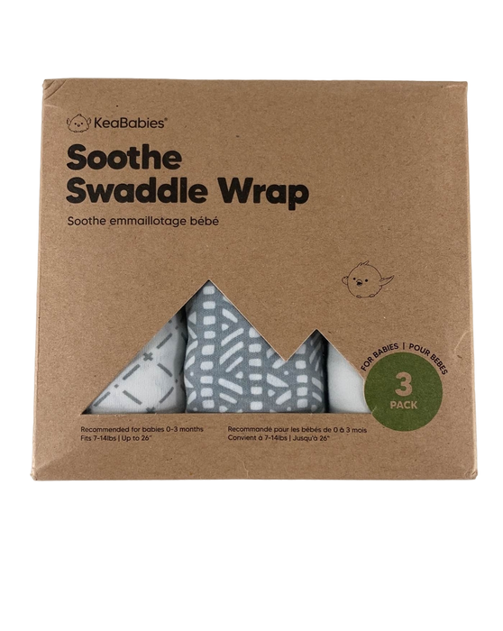 used KeaBabies Soothe Swaddle Wraps 3 Pack