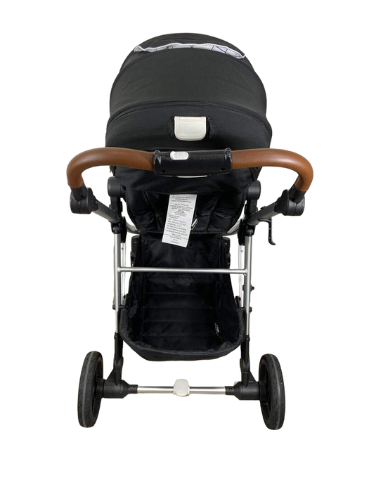 Mockingbird Single to Double Stroller, 2022, Silver with Penny Leather, Windowpane, Black