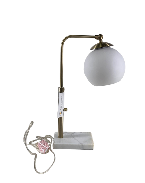 used Adesso Remi Desk Lamp, Antique Brass