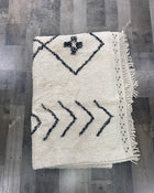 used Lorena Canals Bereber Rug M 4’ 8” x 6’ 7”