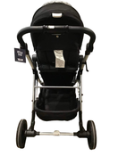 used Mockingbird Single to Double Stroller, 2020, Silver with Black Leather, Watercolor Drops And Windowpane , Black