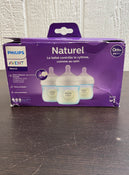 used Philips Avent Natural Baby Bottles, 4oz, 3-Pack, Clear