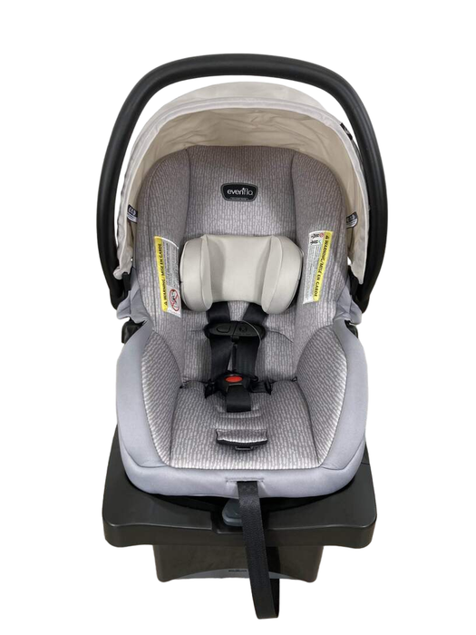 used Evenflo LiteMax 35 Infant Car Seat, 2022, River Stone Gray