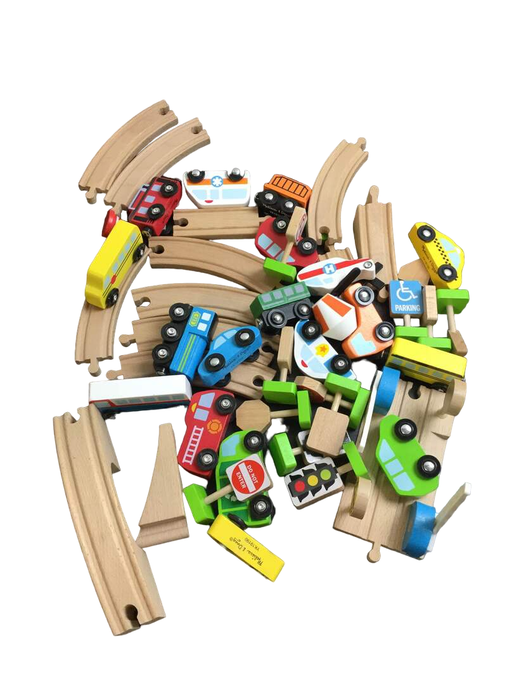 used BUNDLE Melissa & Doug Train Sets