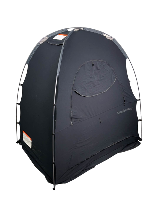 secondhand SlumberPod 3.0 Sleep Canopy, Black with Grey Accents