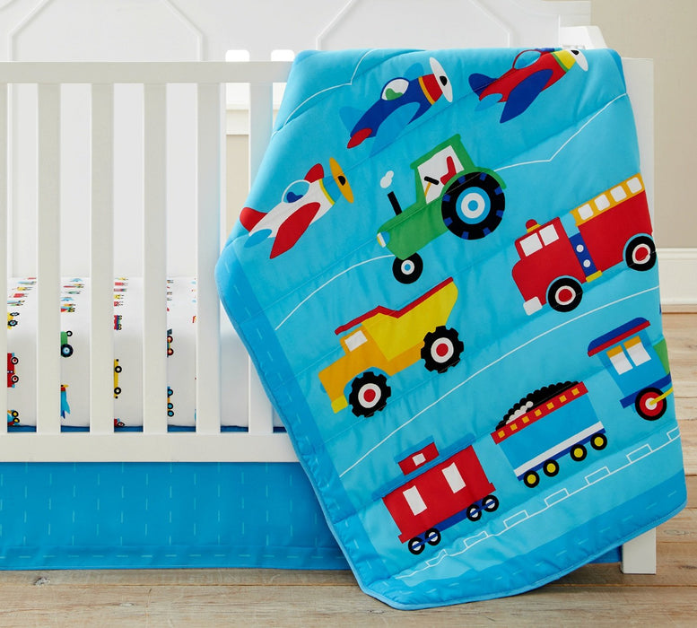 Olive Kids Trains, Planes, & Trucks 3 Piece Crib Bedding