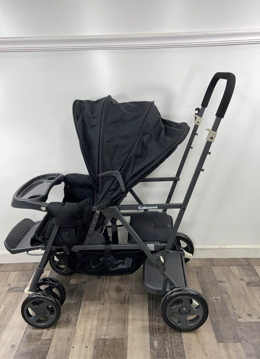 secondhand Joovy Caboose Stand-On Tandem Stroller, Black