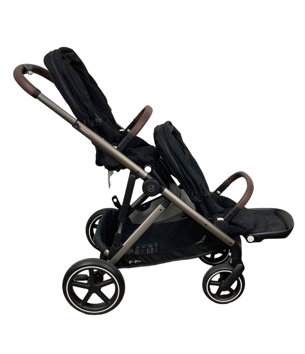 secondhand Cybex Gazelle S Double Stroller, 2020, Deep Black