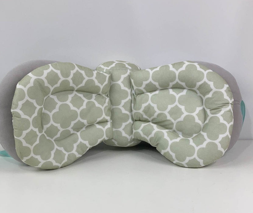 used Infantino Elevate Adjustable Nursing Pillow, Grey/green