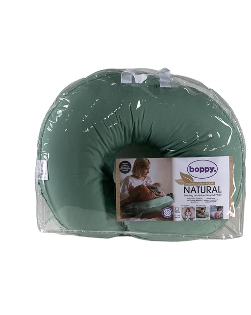 used Boppy Organic Nursing and Infant Support Pillow, Soft Pine