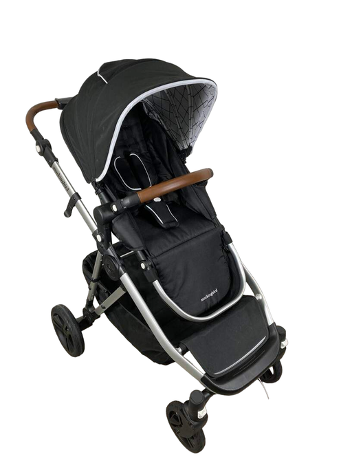 used Mockingbird Single to Double Stroller, 2022, Silver with Penny Leather, Windowpane, Black