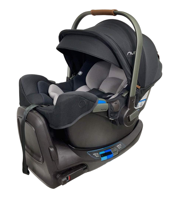 used Nuna PIPA rx Infant Car Seat with RELX Base, 2023, Caviar