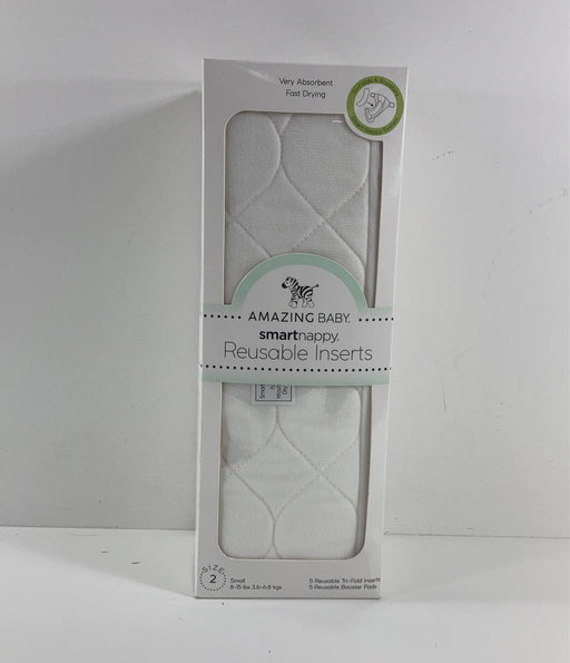 used Smart Nappy Reusable Inserts, 5 Pack, Size 2