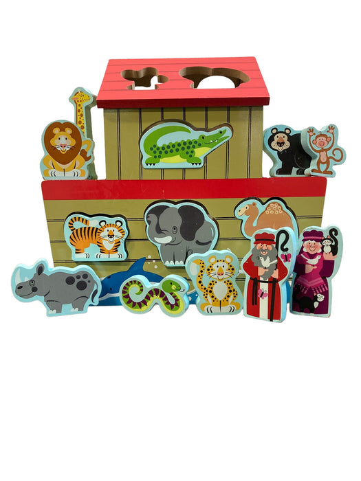 used Melissa & Doug Noah’s Ark Wooden Shape Sorter