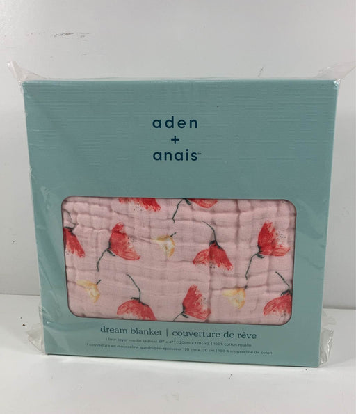 used Aden + Anais Muslin Dream Blanket, poppies classic