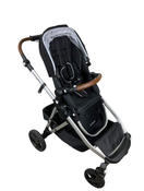 used Mockingbird Single to Double Stroller, 2022, Silver with Penny Leather, Watercolor Drops, Black