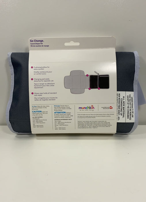 secondhand Munchkin Portable Diaper Changing Kit, - Grey