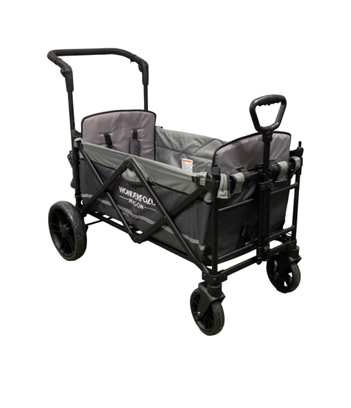 used Wonderfold X2 Push + Pull Double Stroller Wagon, 2022, Stone Gray