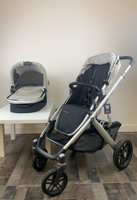 used UPPAbaby VISTA V2 Double Stroller, Sierra (Dune Knit), 2019