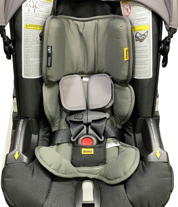 Doona Infant Car Seat & Stroller Combo, 2022, Grey Hound