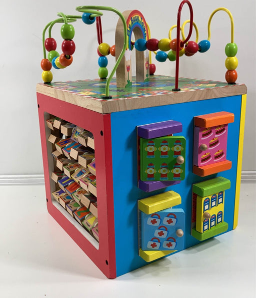 secondhand ALEX Toys Discover My Busy Town Wooden Activity Cube