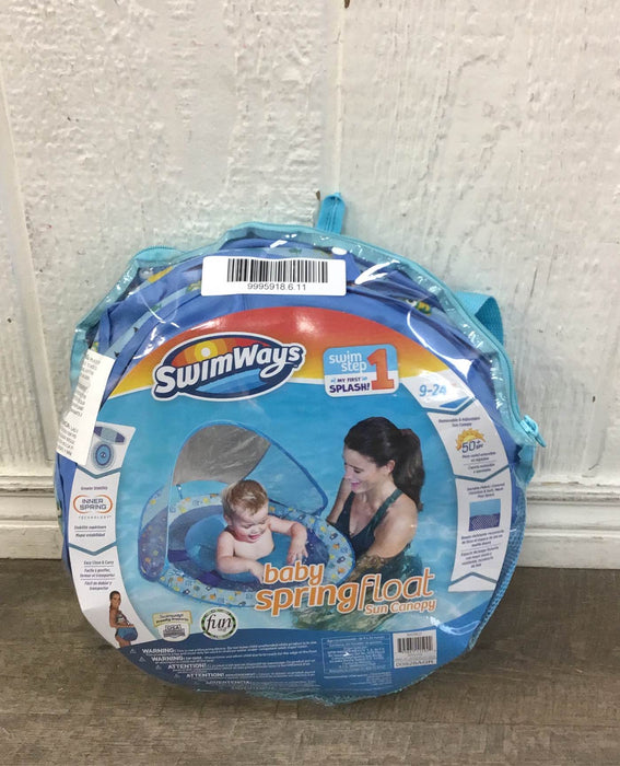 used SwimWays Baby Spring Float with Sun Canopy