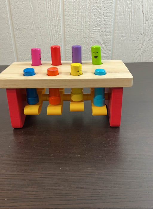 used Melissa & Doug Deluxe Pounding Bench Wooden Toy