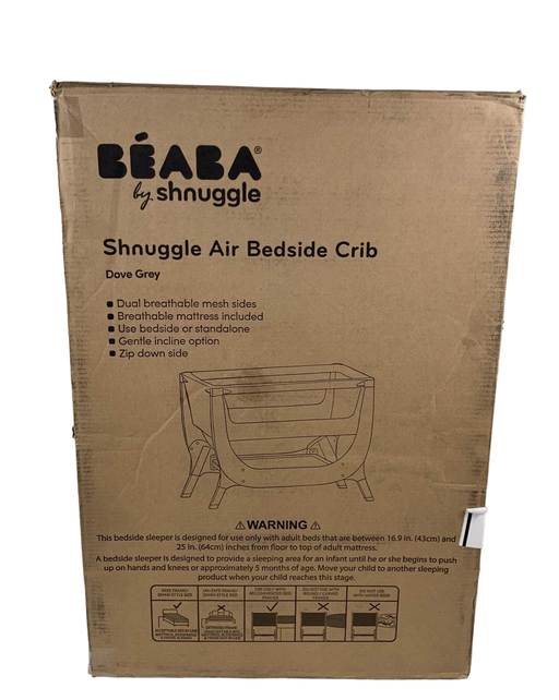 used Beaba Shnuggle Convertible Air Bedside Sleeper Bassinet