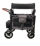 secondhand Wonderfold W2 Luxe Multifunctional Double Stroller Wagon, 2023, Charcoal Gray