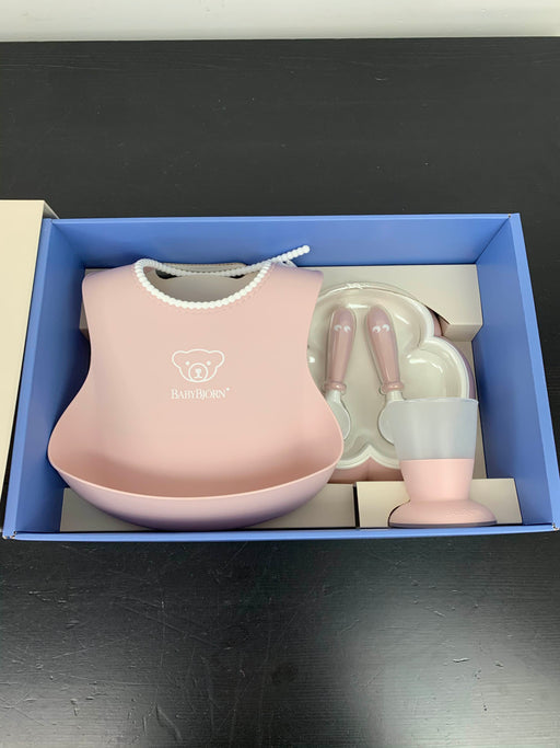 secondhand Baby Bjorn Baby Dinner Set, Powder Pink